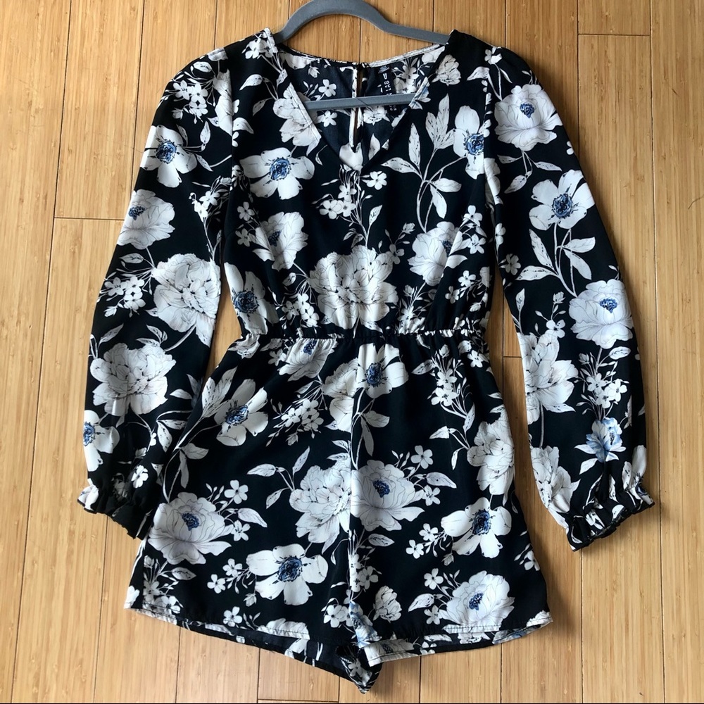 Design Lab Lord & Taylor Floral Romper
